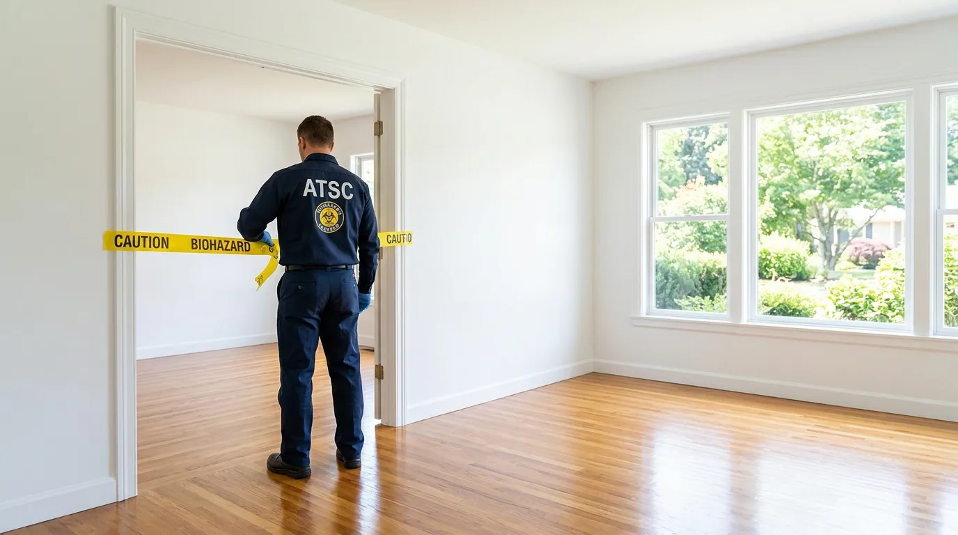 Certified biohazard cleanup crew performing Crime Scene Cleanup in Midland